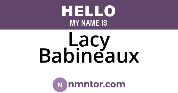 Lacy Babineaux