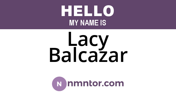 Lacy Balcazar
