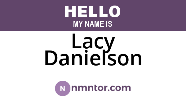 Lacy Danielson