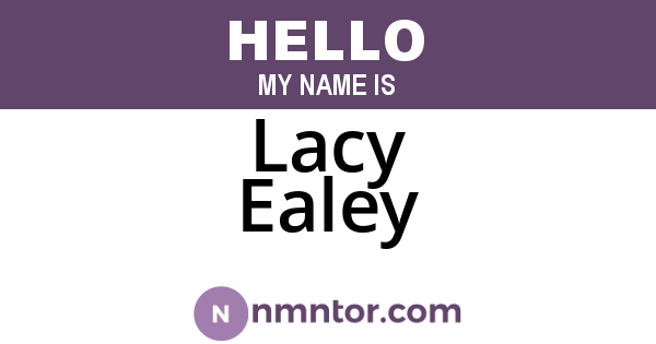 Lacy Ealey