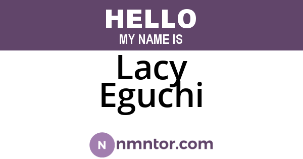 Lacy Eguchi