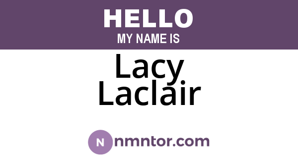Lacy Laclair