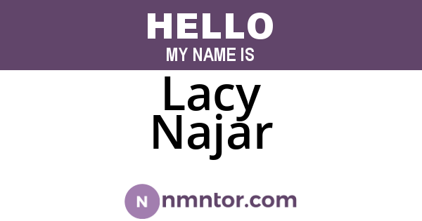 Lacy Najar
