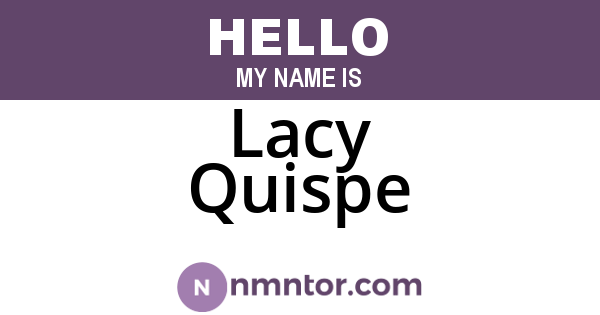 Lacy Quispe
