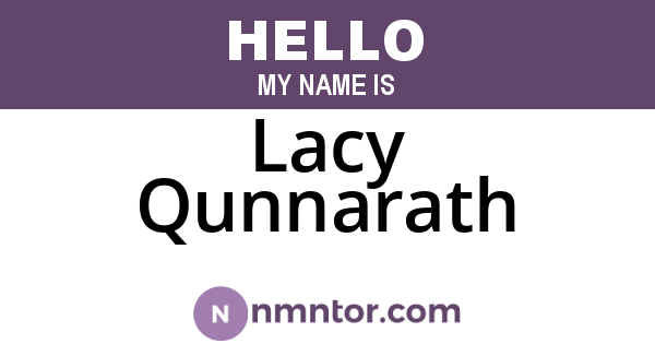 Lacy Qunnarath