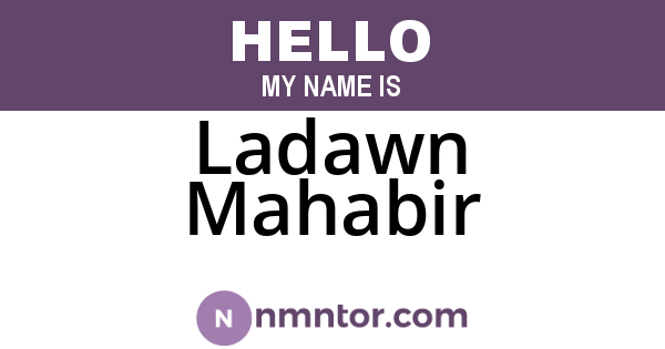 Ladawn Mahabir