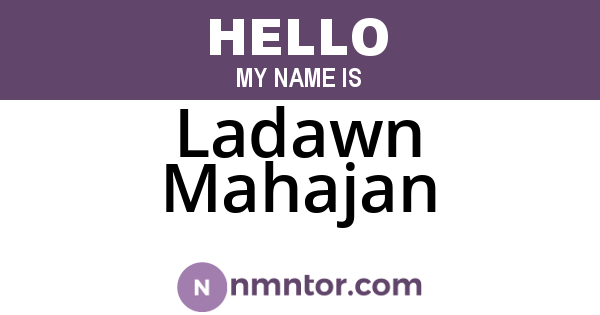 Ladawn Mahajan