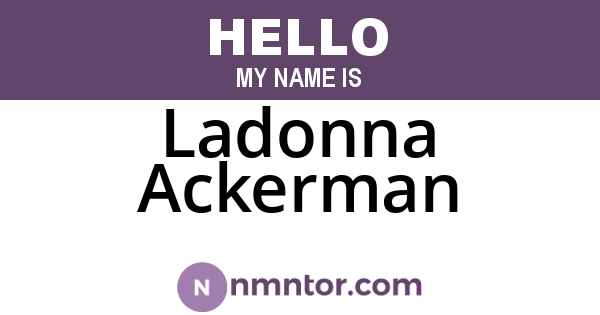 Ladonna Ackerman