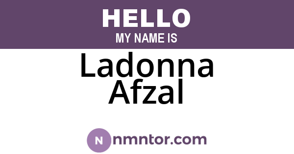 Ladonna Afzal