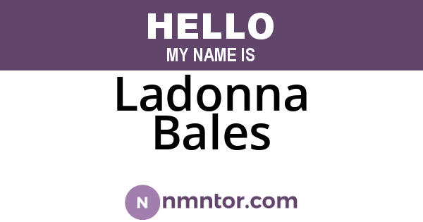 Ladonna Bales