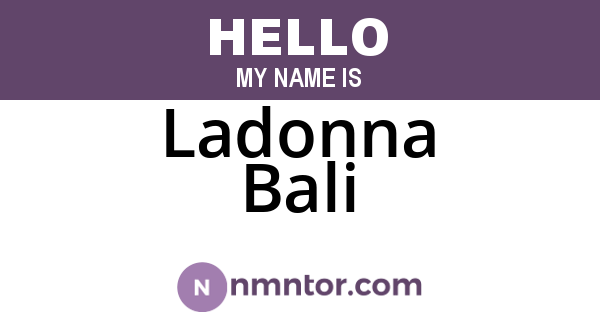 Ladonna Bali