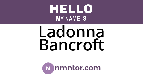 Ladonna Bancroft