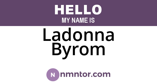 Ladonna Byrom