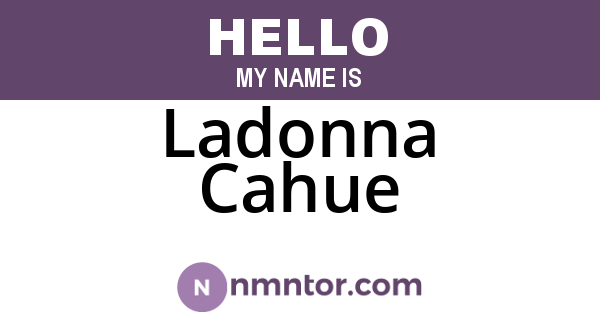 Ladonna Cahue