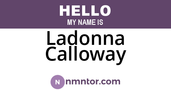 Ladonna Calloway