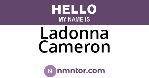 Ladonna Cameron