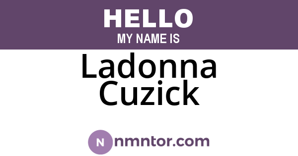 Ladonna Cuzick