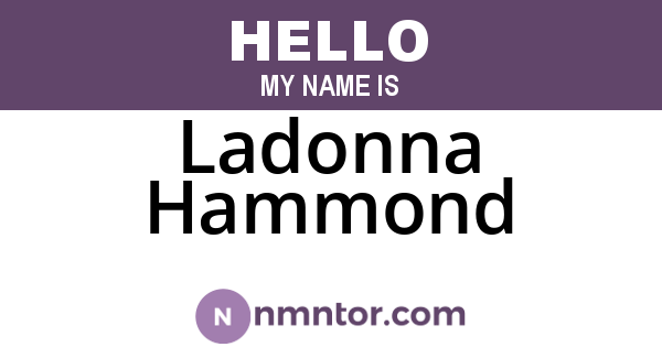 Ladonna Hammond