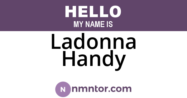 Ladonna Handy