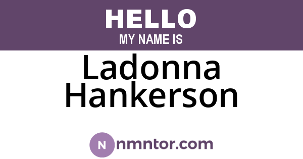 Ladonna Hankerson