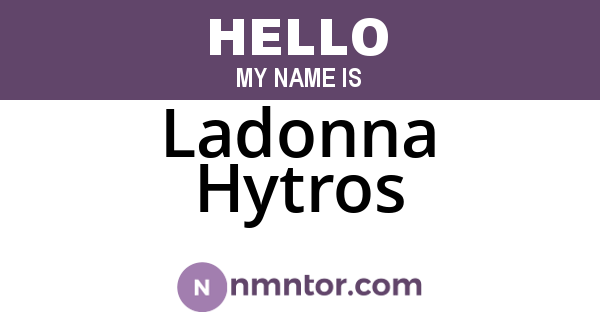 Ladonna Hytros