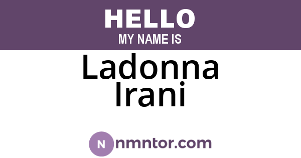Ladonna Irani
