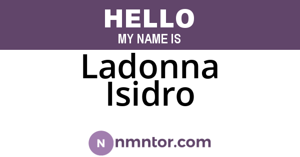Ladonna Isidro