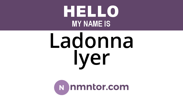 Ladonna Iyer