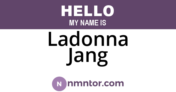 Ladonna Jang