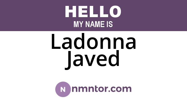 Ladonna Javed