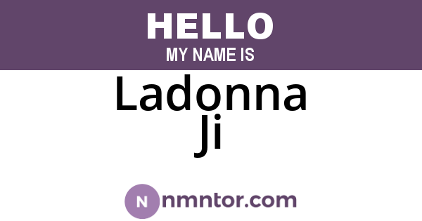 Ladonna Ji