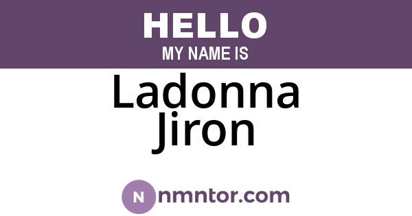 Ladonna Jiron