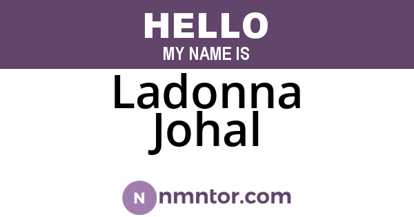 Ladonna Johal