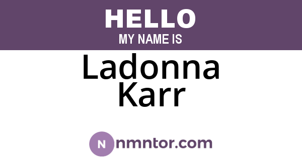 Ladonna Karr