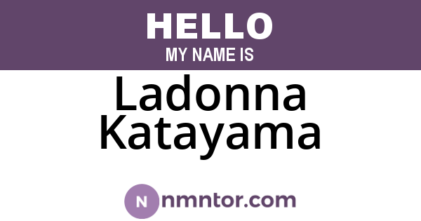 Ladonna Katayama