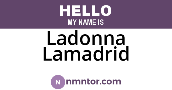 Ladonna Lamadrid