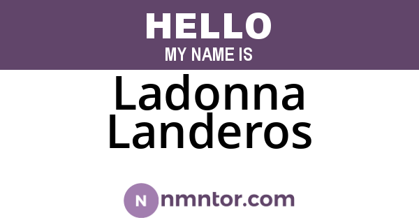 Ladonna Landeros