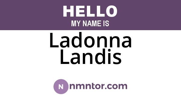 Ladonna Landis