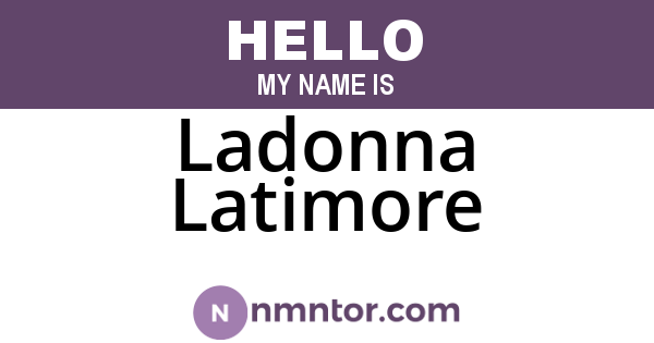 Ladonna Latimore