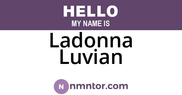 Ladonna Luvian