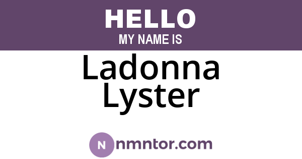 Ladonna Lyster