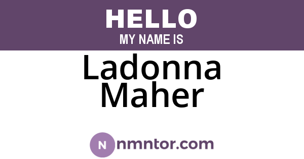 Ladonna Maher