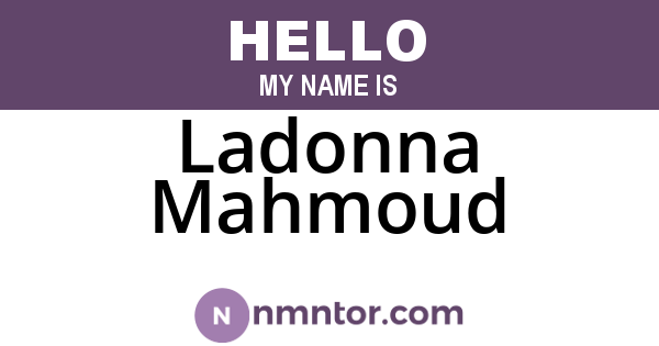 Ladonna Mahmoud