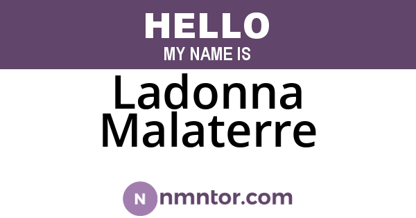 Ladonna Malaterre