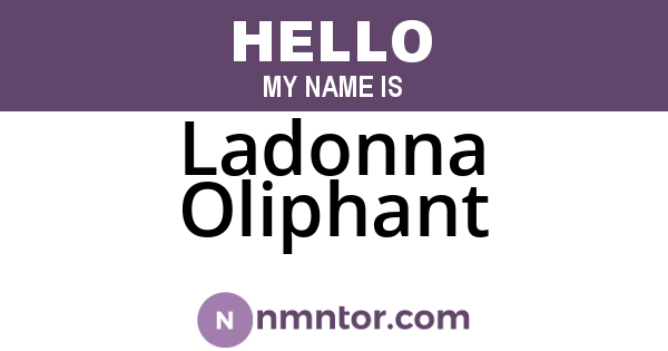 Ladonna Oliphant