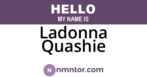 Ladonna Quashie