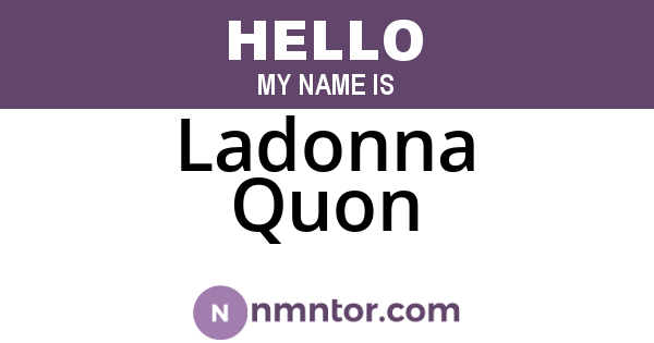 Ladonna Quon