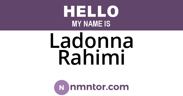 Ladonna Rahimi