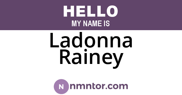 Ladonna Rainey