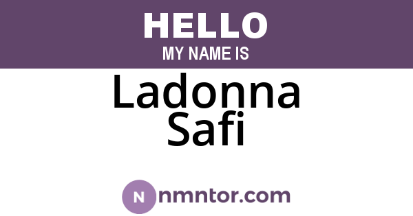 Ladonna Safi